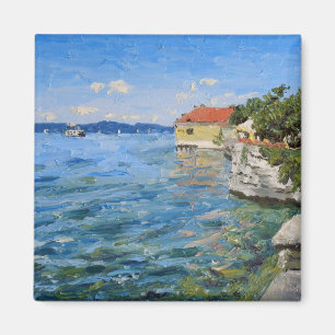 Zonnige dag aan de Bodensee (Zuid-Duitsland) Magneet