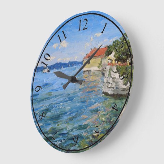 Zonnige dag aan het Bodenmeer in Zuid-Duitsland Grote Klok (Hoek)