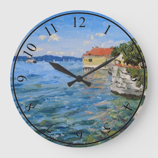 Zonnige dag aan het Bodenmeer in Zuid-Duitsland Grote Klok (Voorkant)