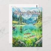 Zonnige Dag bij de Stille Vijver Briefkaart (Voorkant / Achterkant)