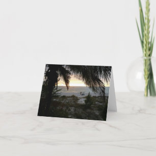 Zonnige dag bij Sunset Beach op Treasure Island Kaart