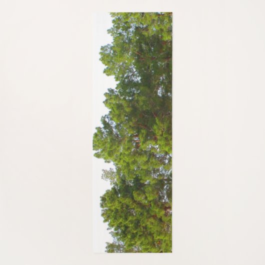 Zonnige dag Groene Pine Treetops Yogamat (Achterkant)
