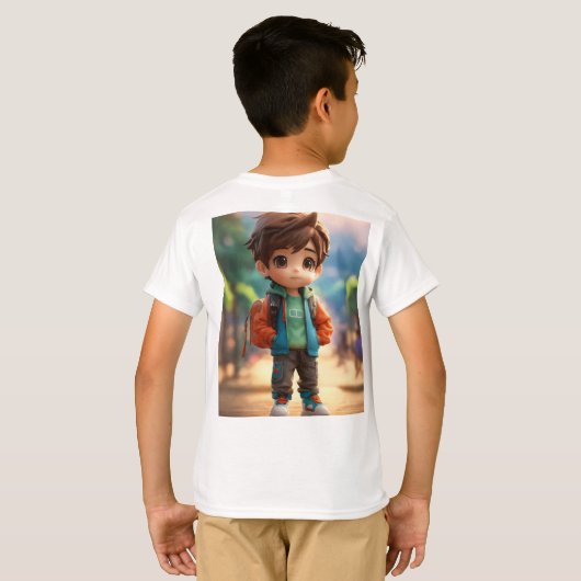 Zonnige dag ijs genot t-shirt (Achterkant volledig)