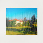 Zonnige dag Jemin Moshe Uitzicht JerIsalem Israel Wandkleed (Voorkant (horizontaal))