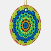 Zonnige Dag Kaleidoscoop Keramisch Ornament (Rechts)