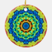Zonnige Dag Kaleidoscoop Keramisch Ornament (Achterkant)