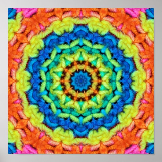 Zonnige Dag Kaleidoscoop Poster (Voorkant)