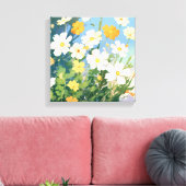 Zonnige dag met Daffodils Canvas Afdruk (Insitu (Woonkamer))