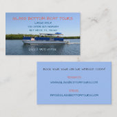 Zonnige dag oceaan zee boottocht visitekaartje (Voorkant / Achterkant)