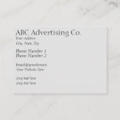 Zonnige dag op het Bodenmeer (Zuid-Duitsland) Bus Visitekaartje (Achterkant)