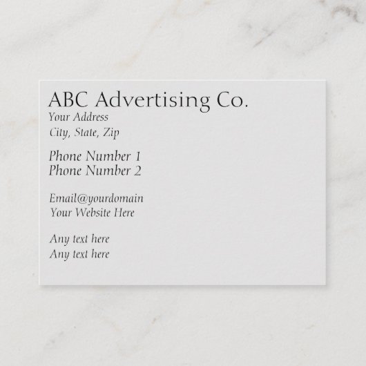 Zonnige dag op het Bodenmeer (Zuid-Duitsland) Bus Visitekaartje (Achterkant)