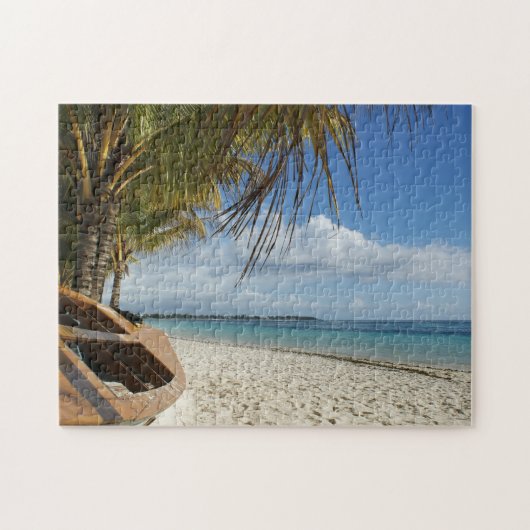 Zonnige dag op het strand. legpuzzel (Horizontaal)