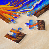 Zonnige dag op het strand legpuzzel (Zijkant)