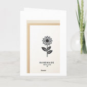 Zonnige dag Standaard, 5 "x 7" Gevouwen Wenskaart Kaart (Achterkant)