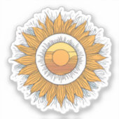 zonnige dag sticker (Voorkant)