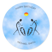 Zonnige Dag Viering Silhouette Dansers Verjaardag