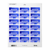 Zonnige Dag Wolken Etiket (Full Sheet)