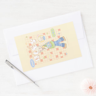 🌼 Zonnige Dagdromen ☀️ Rechthoekige Sticker