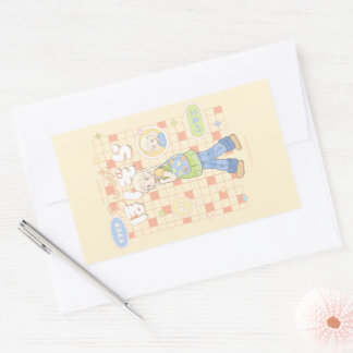 🌼 Zonnige Dagdromen ☀️ Rechthoekige Sticker