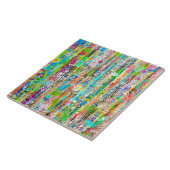 Zonnige Dagen 6 x 6 Keramische Tegel Tegeltje (Zijkant)