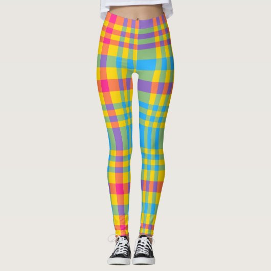 Zonnige Dagen Geruite Leggings (Voorkant)