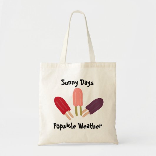 Zonnige dagen, ijsjesweer tote bag (Voorkant)