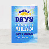 Zonnige dagen recht voor! HOUD HET GOED! Kaart (Voorkant)