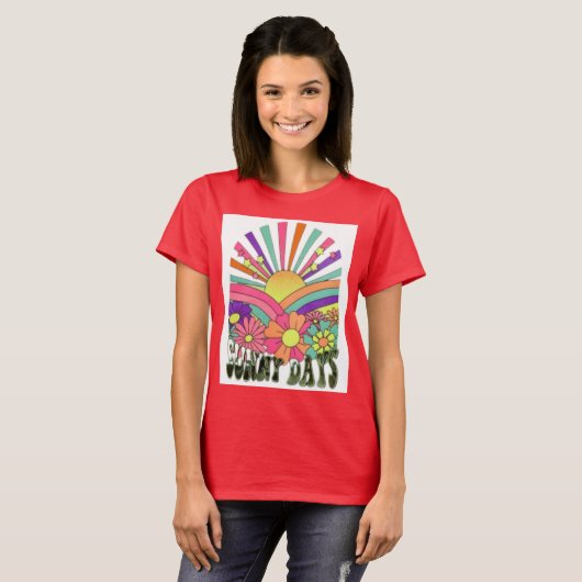 Zonnige dagen T-shirt (Voorkant volledig)