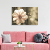Zonnige Dahlia Canvas Afdruk (Insitu (Woonkamer))