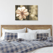 Zonnige Dahlia Canvas Afdruk (Insitu (Slaapkamer))