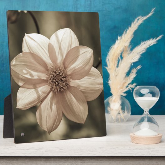 Zonnige Dahlia Fotoplaat (Zijkant)