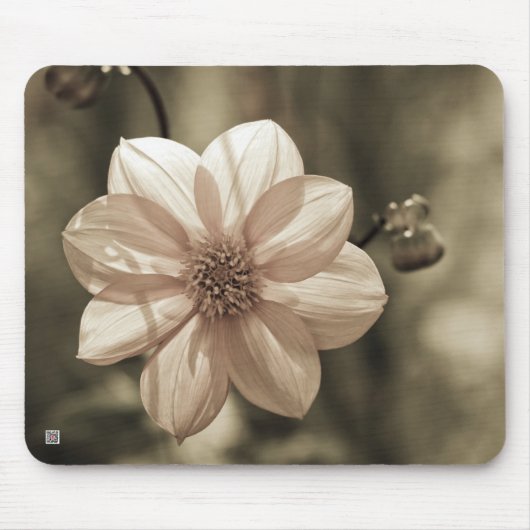 Zonnige Dahlia Muismat (Voorkant)