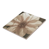 Zonnige Dahlia Tegeltje (Zijkant)