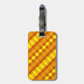 zonnige Daisy Ikat Too 6 Bagagelabel (Achterkant verticaal)