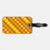 zonnige Daisy Ikat Too 6 Bagagelabel (Achterkant horizontaal)