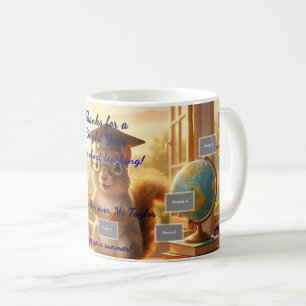Zonnige Eekhoorn Jaarlijkse Lerarenwaardering Koffiemok