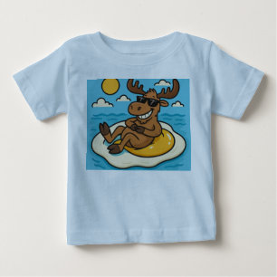 Zonnige Eland–Eieren Uitstekende Zomer T-shirt voo