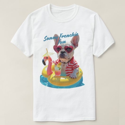 Zonnige Franse lol T-shirt (Design voorkant)