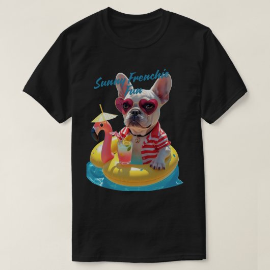 Zonnige Franse lol T-shirt (Design voorkant)