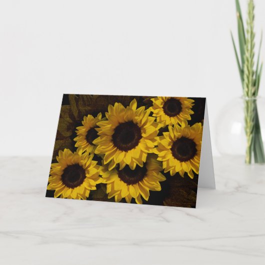 Zonnige Geel Kaart (Voorkant)