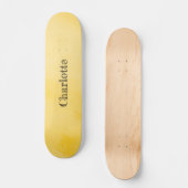 Zonnige Geel Roze Persoonlijk Skateboard (Voorkant)