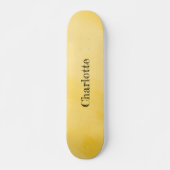 Zonnige Geel Roze Persoonlijk Skateboard (Voorkant)