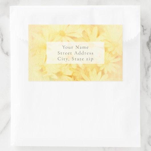 Zonnige Gele Daisies labels (Tas)