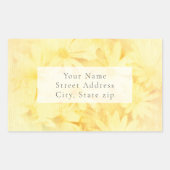 Zonnige Gele Daisies labels (Voorkant)