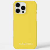 Zonnige Gele Effen Kleur Zomer Sunshine Naam Case-Mate iPhone Case (Achterkant)