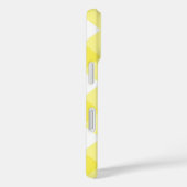 Zonnige Gele Gingham Monogram Case-Mate iPhone Case (Achterkant / Rechts)