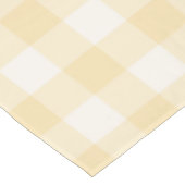 Zonnige Gele Gingham Rut Gingham Tafelkleed (Gekanteld)