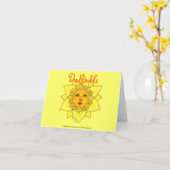 Zonnige Gele narcis - de Kaart van de Nota (Gele Bloem)