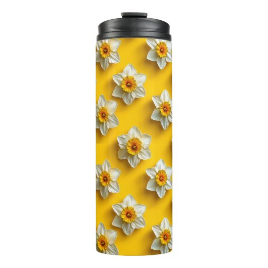 Zonnige Gele Narcissen 🌼✨ Verse Lente Bloemen Thermosbeker (Voorkant)