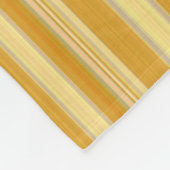 Zonnige Gele Strepen Fleece Deken (Hoek)